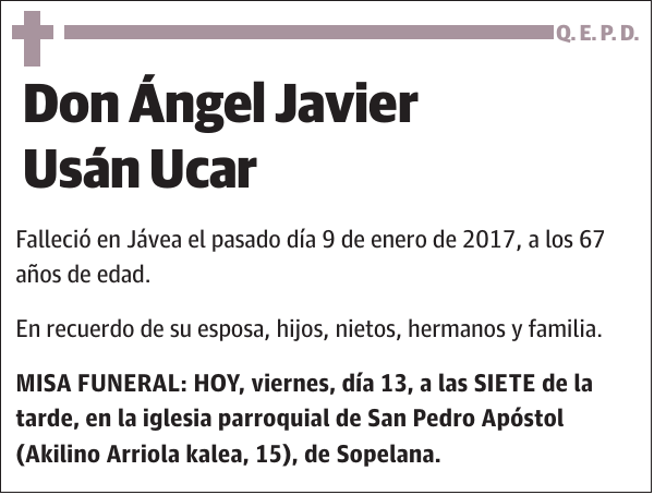 Ángel Javier Usán Ucar