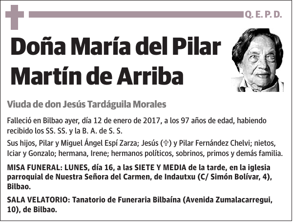 María del Pilar Martín de Arriba