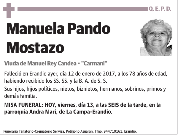 Manuela Pando Mostazo