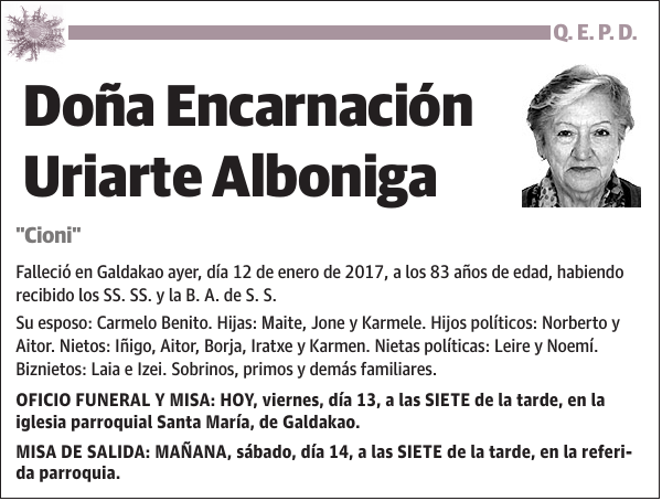 Encarnación Uriarte Alboniga