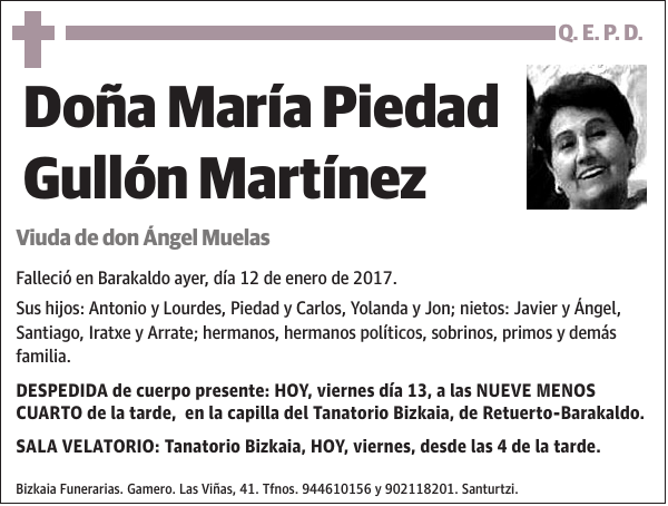 María Piedad Gullón Martínez