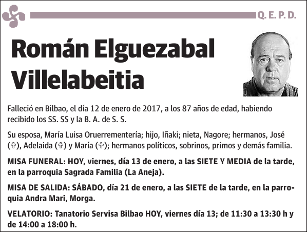 Román Elguezabal Villelabeitia