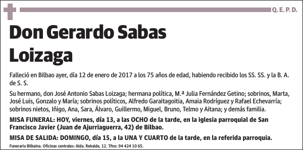 Gerardo Sabas Loizaga