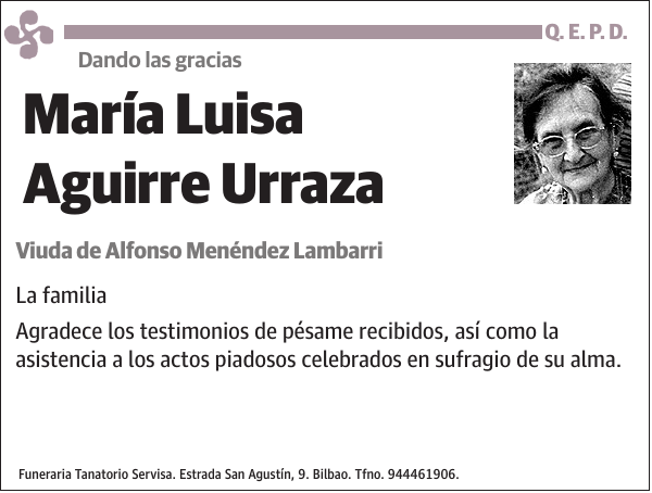 María Luisa Aguirre Urraza