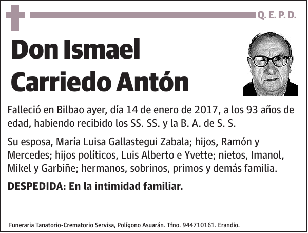 Ismael Carriedo Antón