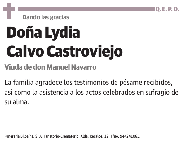 Lydia Calvo Castroviejo