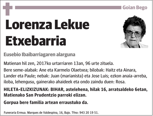 Lorenza Lekue Etxebarria