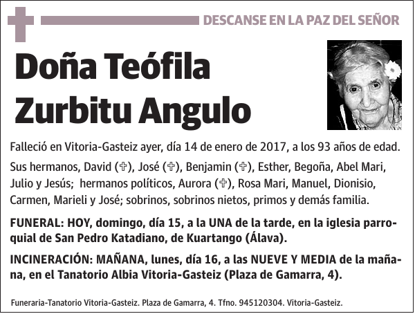 Teófila Zurbitu Angulo