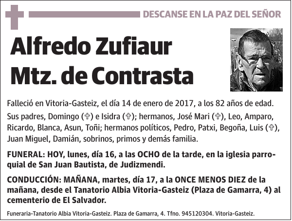 Alfredo Zufiaur Mtz. de Contrasta