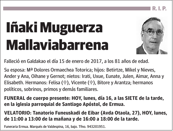 Iñaki Muguerza Mallaviabarrena