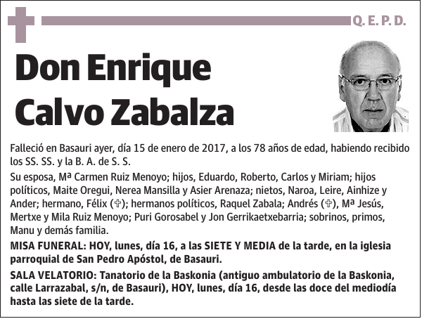 Enrique Calvo Zabalza