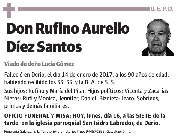 Rufino Aurelio Díez Santos