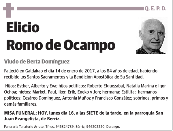 Elicio Romo de Ocampo