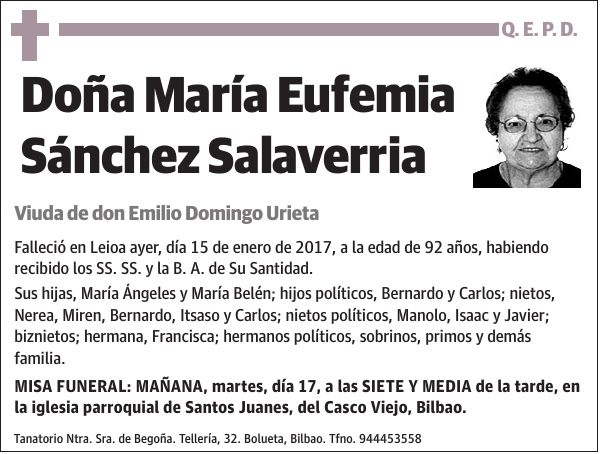 María Eufemia Sánchez Salaverria