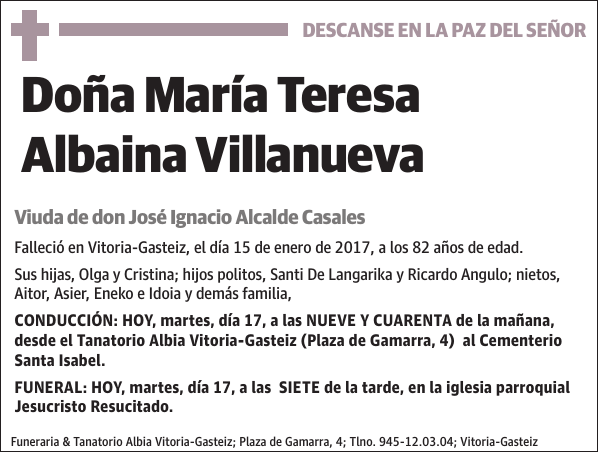 María Teresa Albaina Villanueva