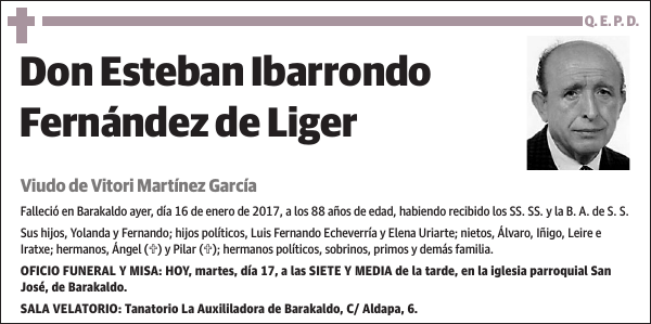 Esteban Ibarrondo Fernández de Liger