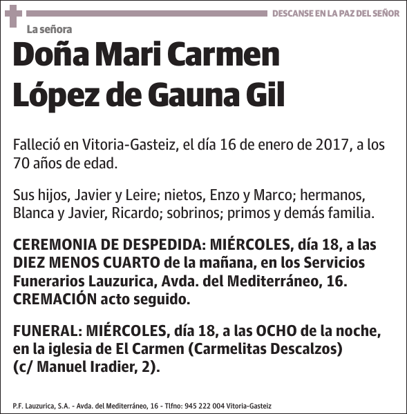 Mari Carmen López de Gauna Gil