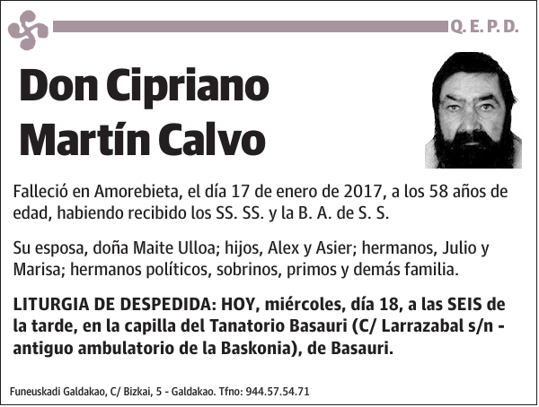 Cipriano Martín Calvo