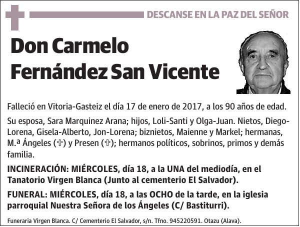 Carmelo Fernández San Vicente