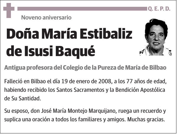 María Estibaliz de Isusi Baqué