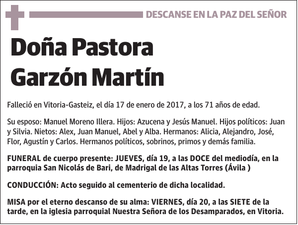 Pastora Garzón Martín