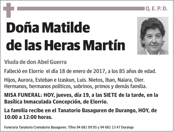 Matilde de las Heras Martín