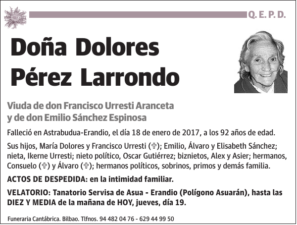 Dolores Pérez Larrondo