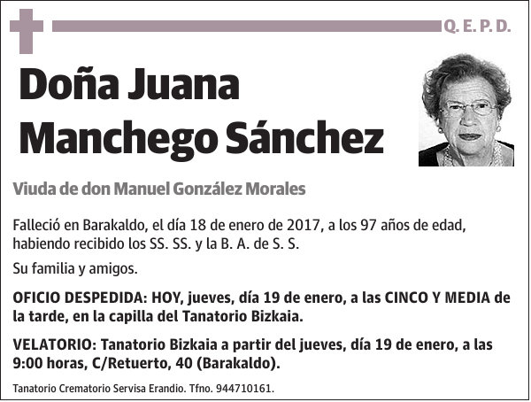 Juana Manchego Sánchez