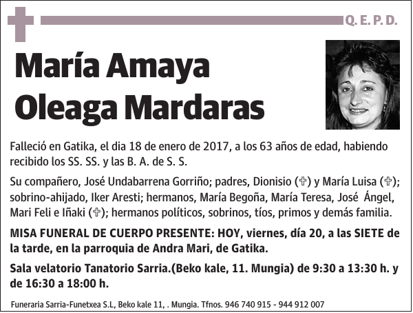 María Amaya Oleaga Mardaras