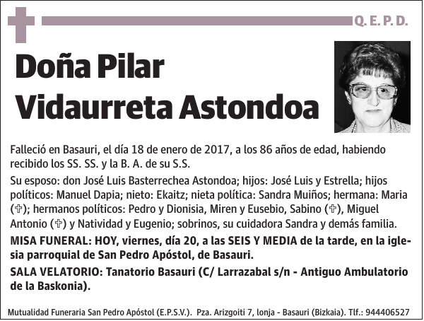 Pilar Vidaurreta Astondoa