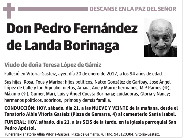 Pedro Fernández de Landa Borinaga