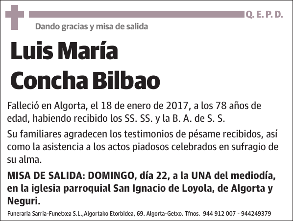 Luis María Concha Bilbao