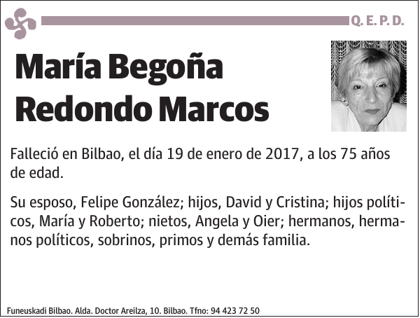 María Begoña Redondo Marcos