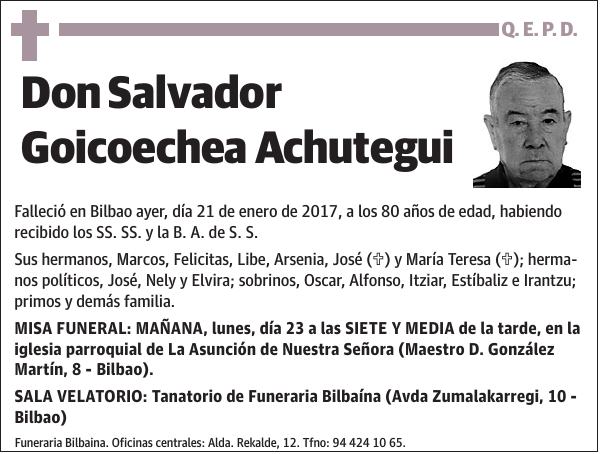 Salvador Goicoechea Achutegui