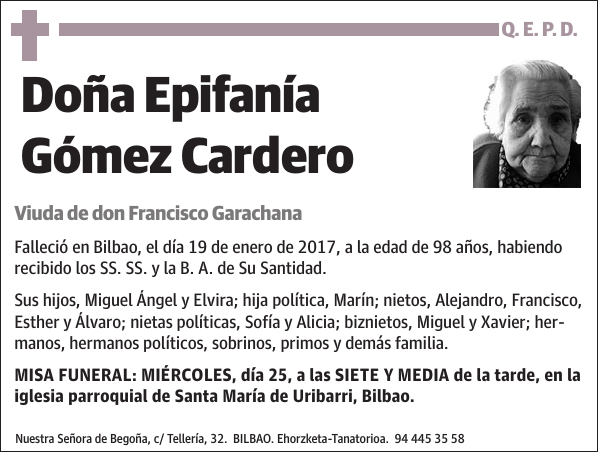 Epifanía Gómez Cardero