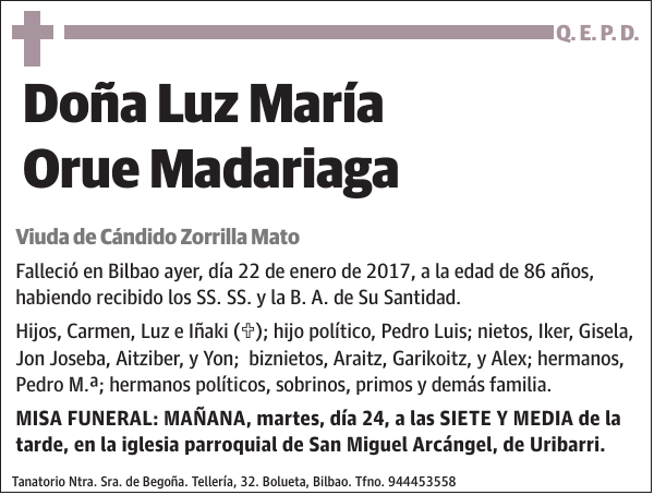 Luz María Orue Madariaga