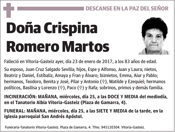 Crispina Romero Martos