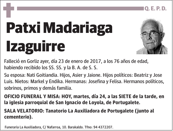 Patxi Madariaga Izaguirre