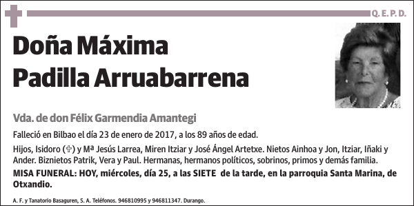 Máxima Padilla Arruabarrena