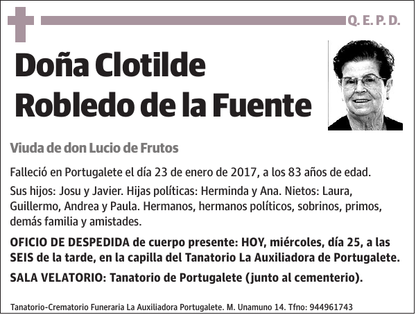 Clotilde Robledo de la Fuente