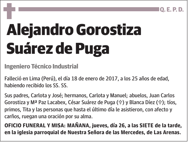 Alejandro Gorostiza Suárez de Puga