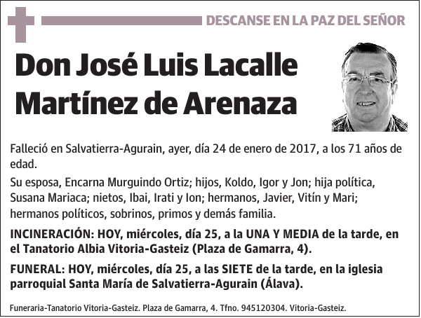 José Luis Lacalle Martínez de Arenaza