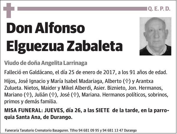 Alfonso Elguezua Zabaleta