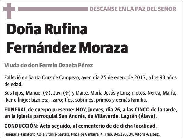 Rufina Fernández Moraza