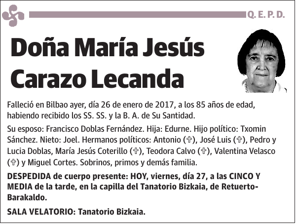 María Jesús Carazo Lecanda