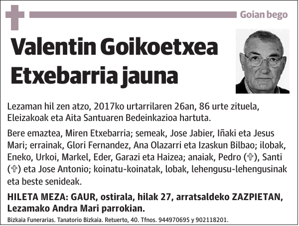 Valentin Goikoetxea Etxebarria