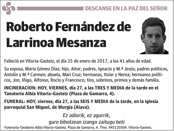 Roberto Fernández de Larrinoa Mesanza