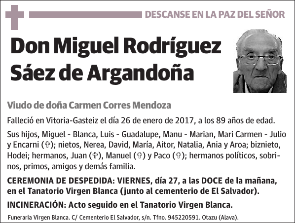 Miguel Rodríguez Sáez de Argandoña