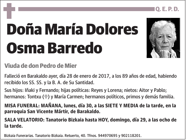 María Dolores Osma Barredo