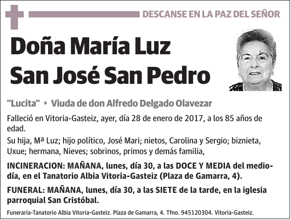 María Luz San José San Pedro